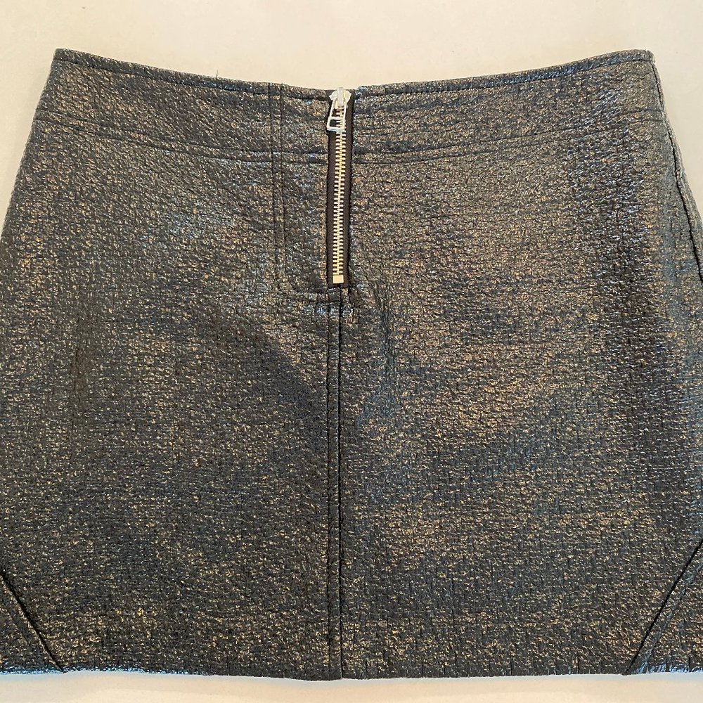 Zara Black Pleather Mini Skirt Sz Small